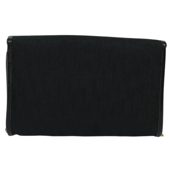 DIOR Trotter Canvas Chain Shoulder Bag Brown Gold - Picture 3 of 12